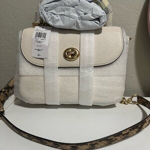 Coach Cream Gold Crossbody Bag